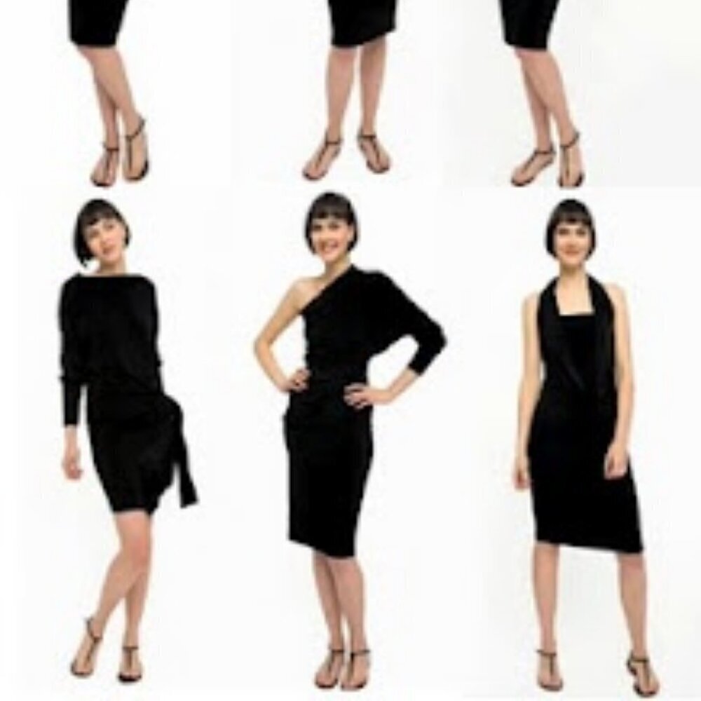 New Norma Kamali Tan All In‎ One Multi Way Jersey Dress - Picture 11 of 11